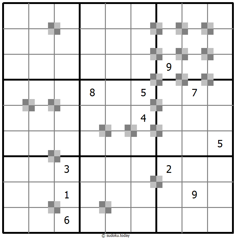 Sudoku pastel bicolor #65282