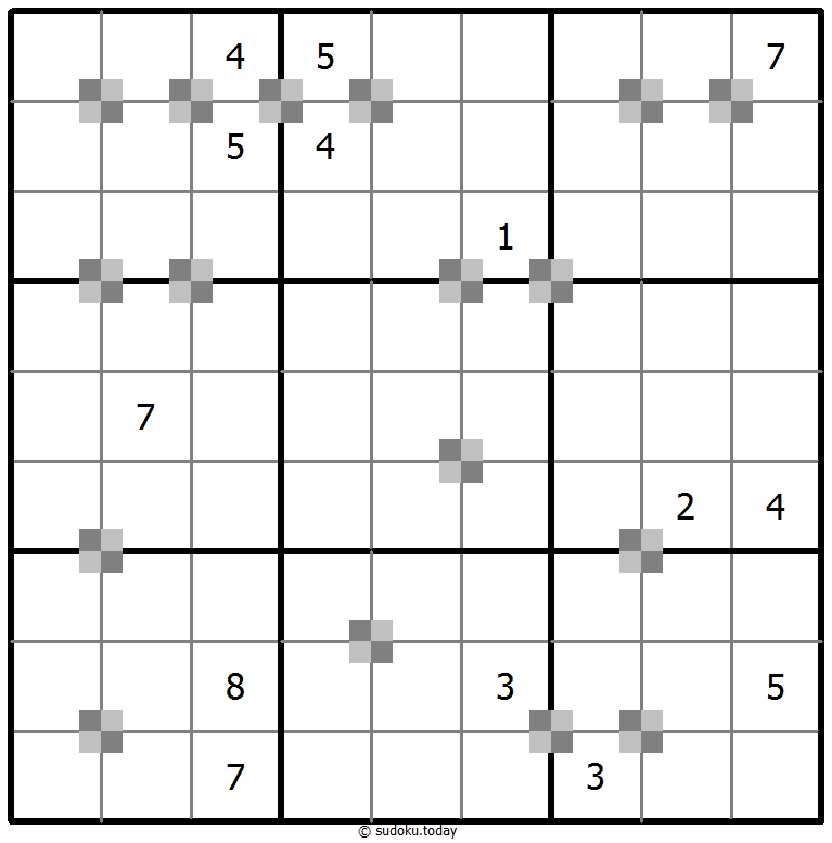 Sudoku pastel bicolor #65283