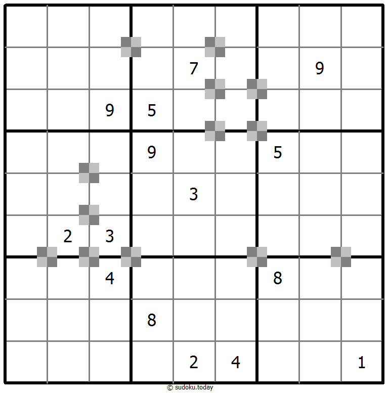 Sudoku pastel bicolor #65284
