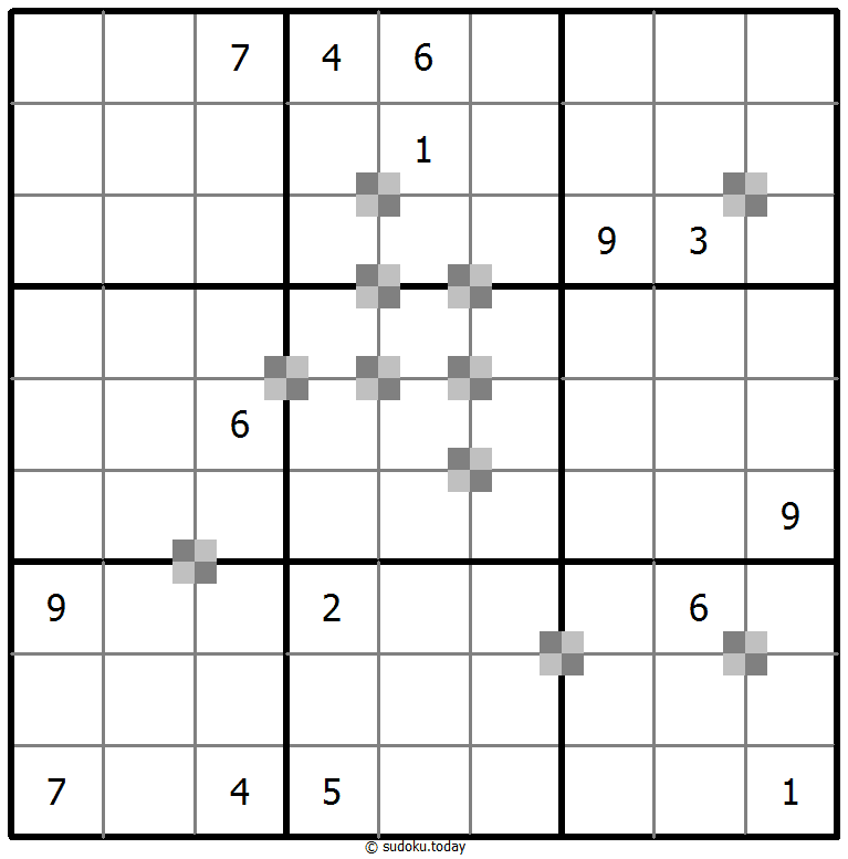Sudoku pastel bicolor #65285