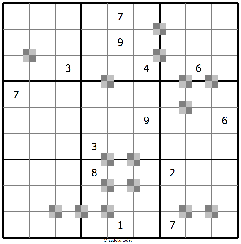 Sudoku pastel bicolor #65286