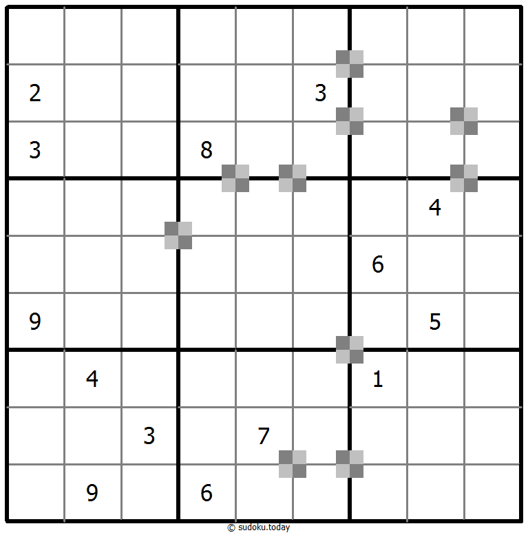 Sudoku pastel bicolor #65289