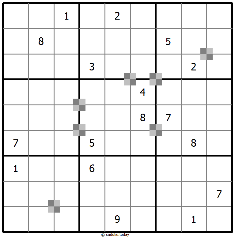 Sudoku pastel bicolor #65292