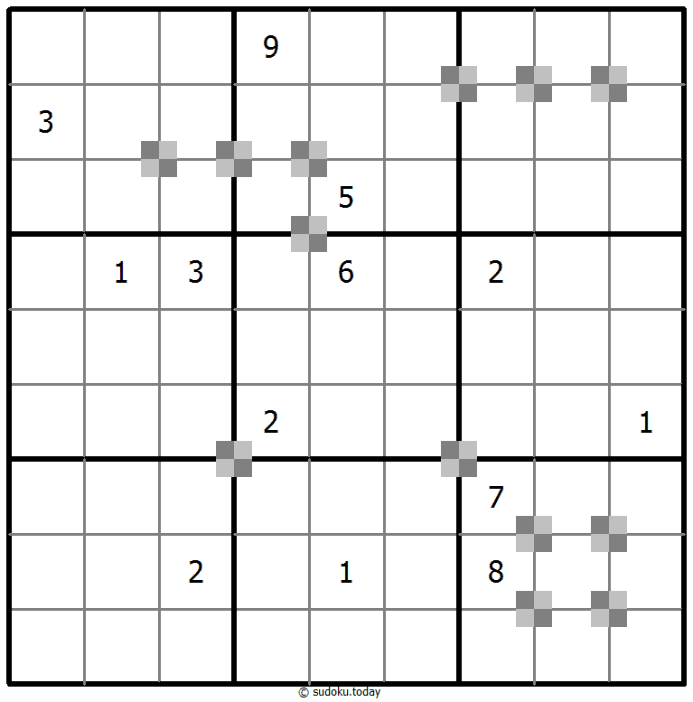 Sudoku pastel bicolor #65293