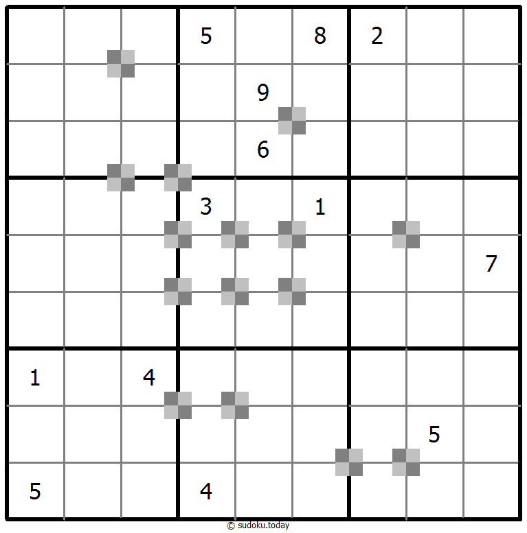 Sudoku pastel bicolor #65294
