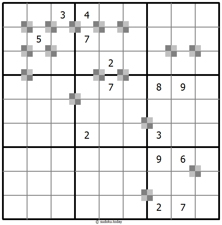Sudoku pastel bicolor #65295