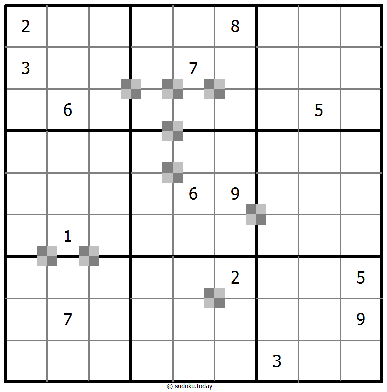 Sudoku pastel bicolor #65296