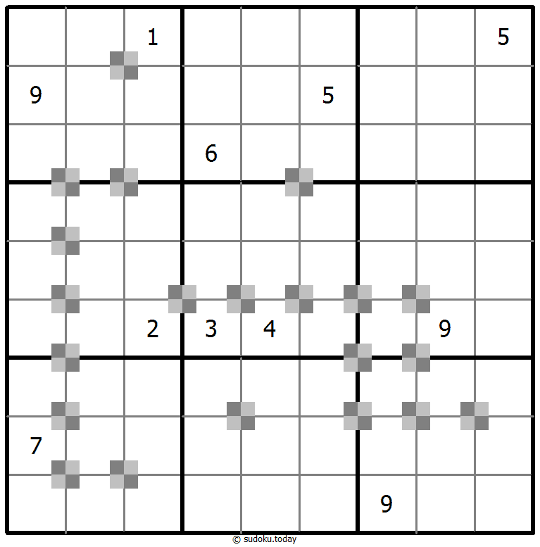 Sudoku pastel bicolor #65299
