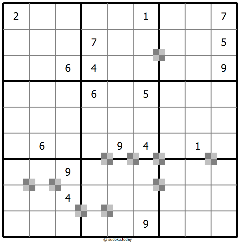 Sudoku pastel bicolor #65302