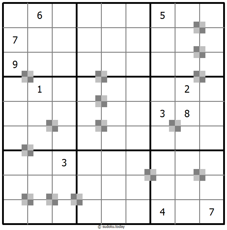 Sudoku pastel bicolor #65303