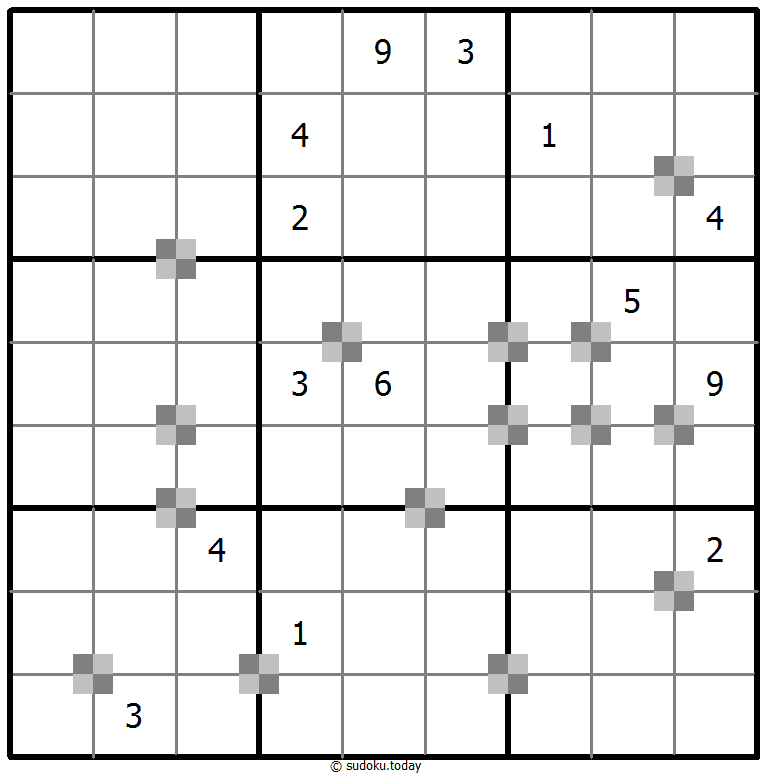 Sudoku pastel bicolor #65307