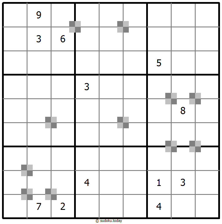 Sudoku pastel bicolor #65308