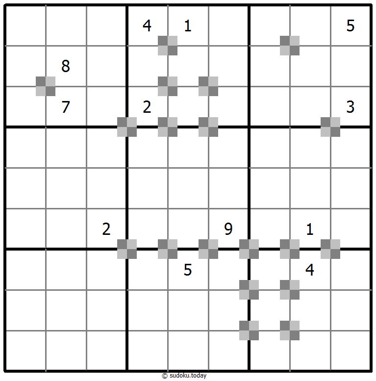 Sudoku pastel bicolor #65309