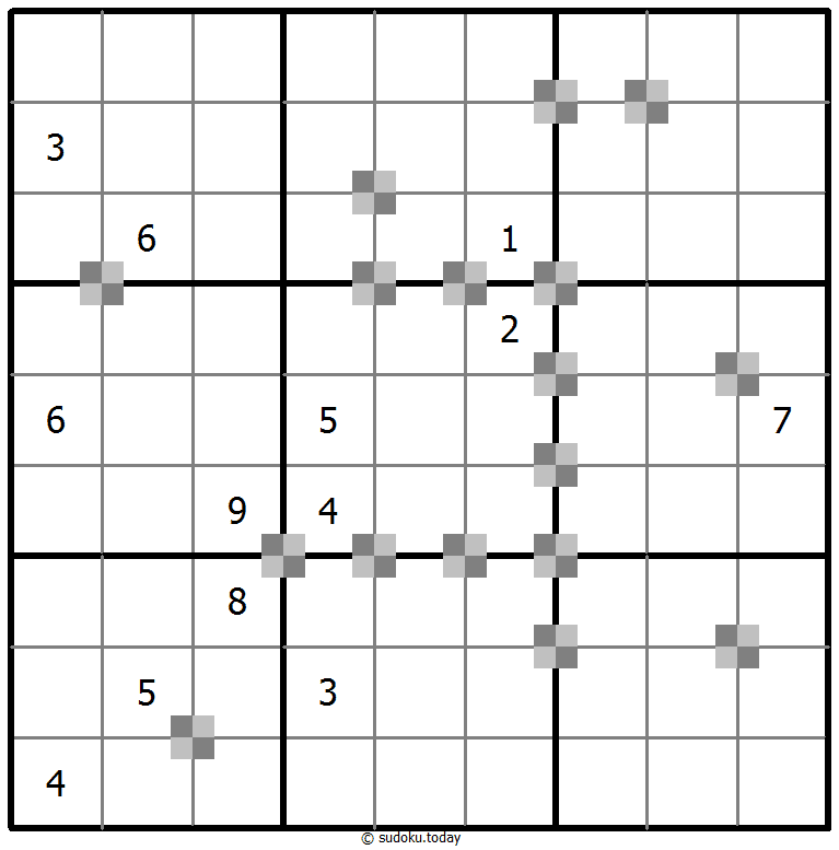 Sudoku pastel bicolor #65310
