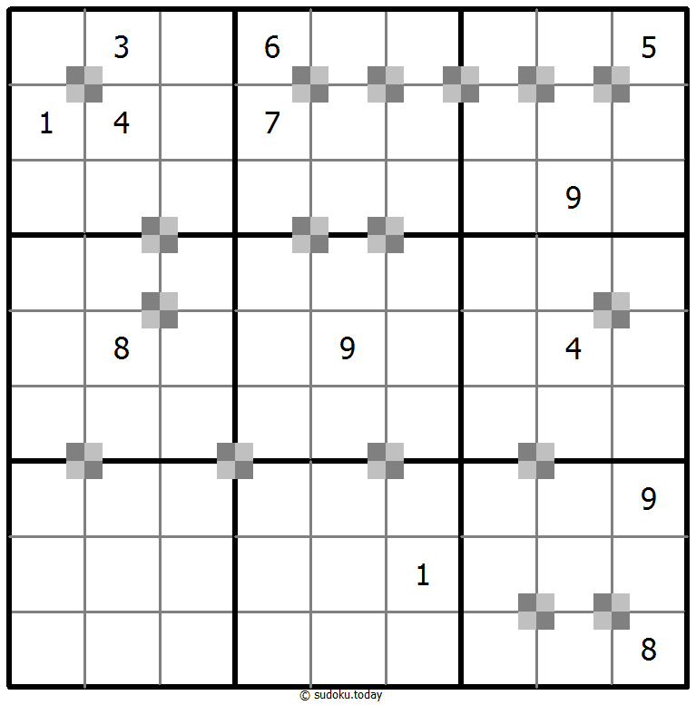 Sudoku pastel bicolor #65312