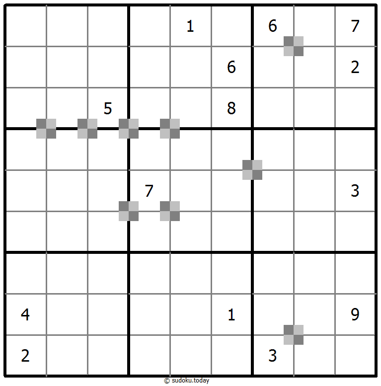 Sudoku pastel bicolor #65313