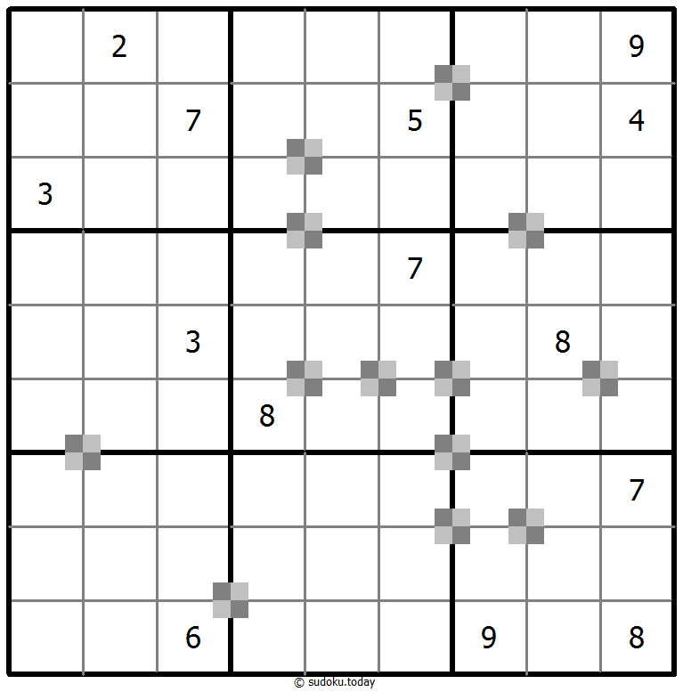 Sudoku pastel bicolor #65314
