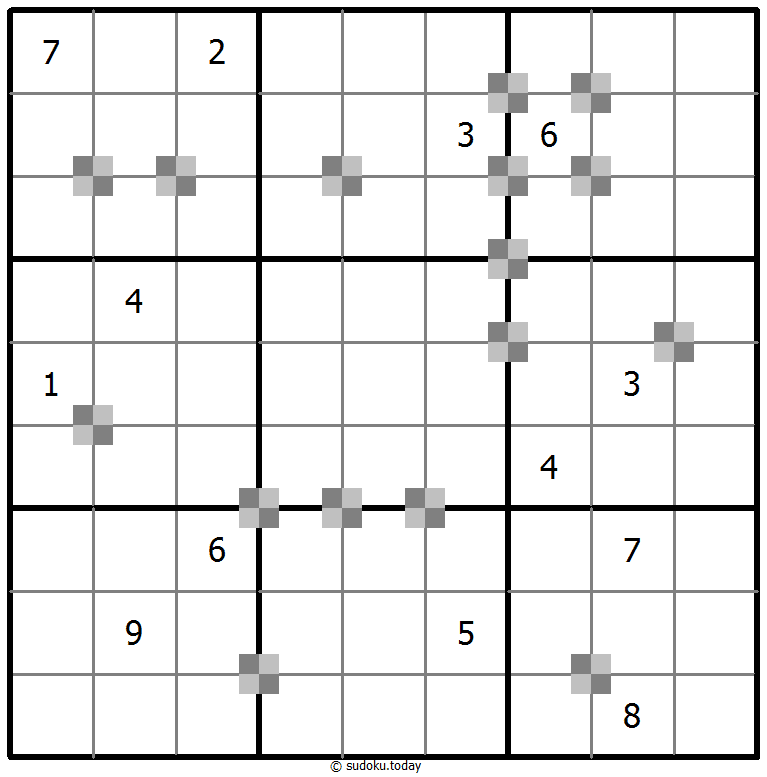Sudoku pastel bicolor #65316