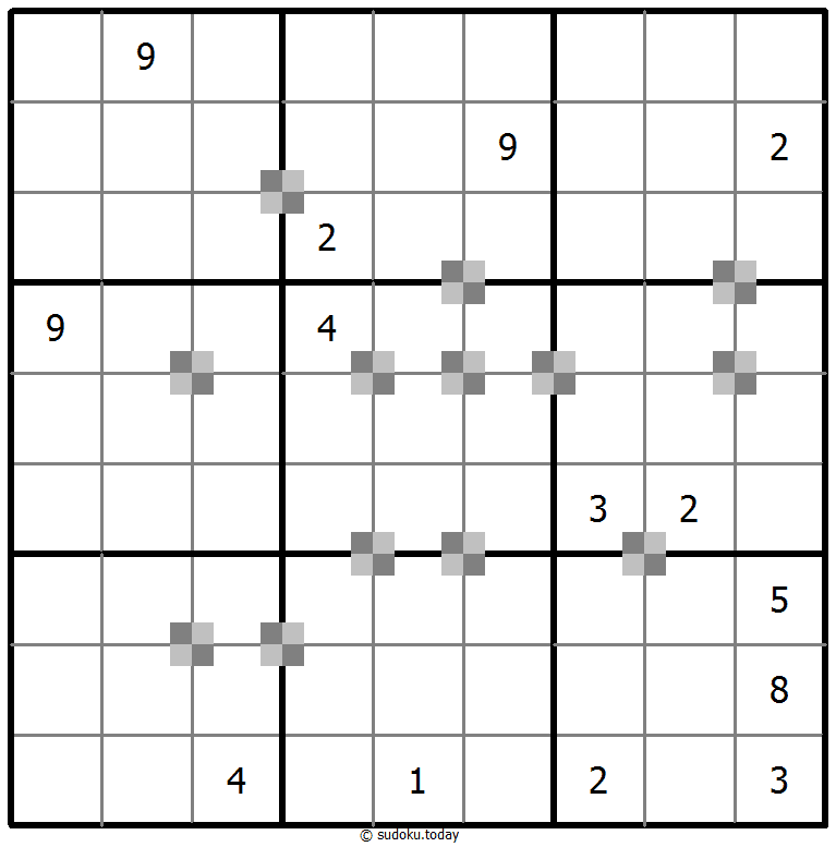Sudoku pastel bicolor #65317
