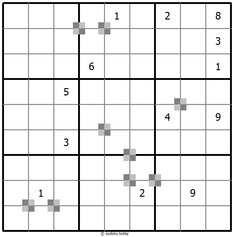 Sudoku pastel bicolor #65319