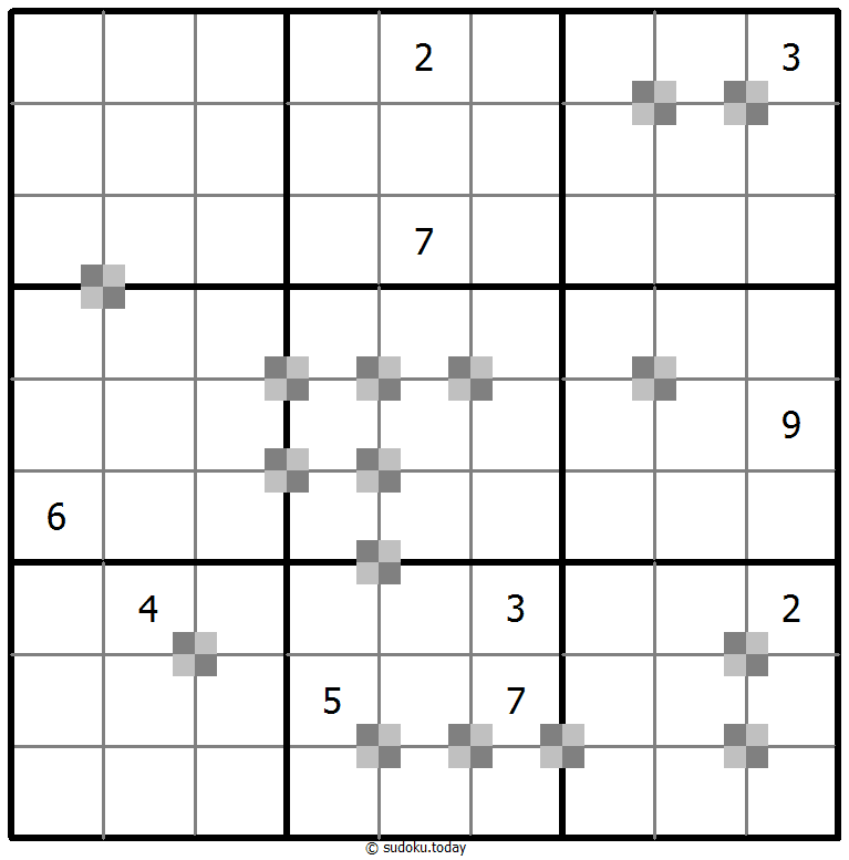 Sudoku pastel bicolor #65320