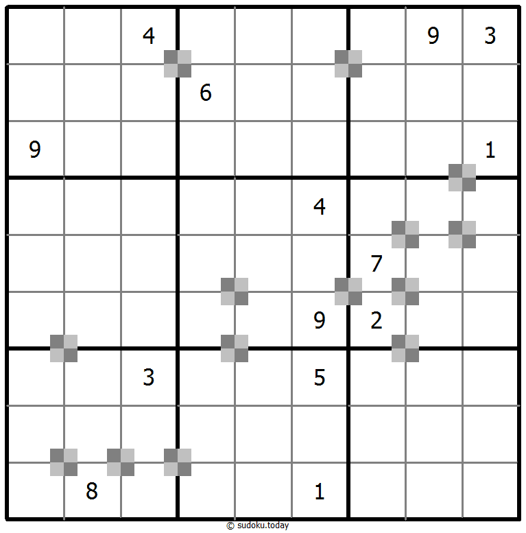 Sudoku pastel bicolor #65323