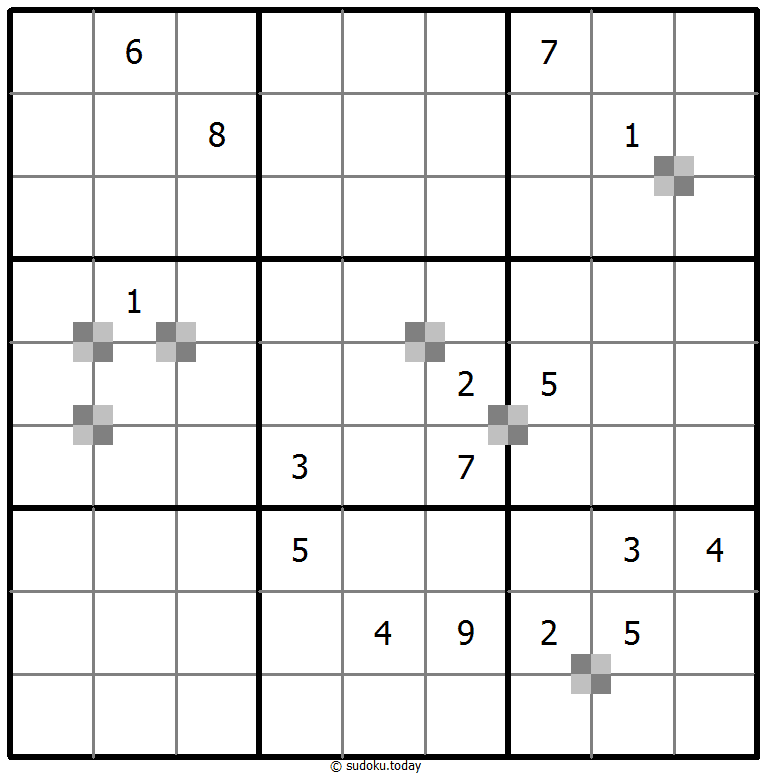 Sudoku pastel bicolor #65324