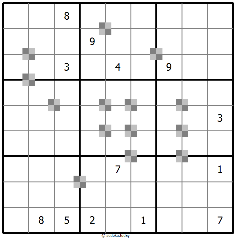 Sudoku pastel bicolor #65327