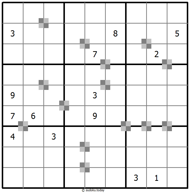 Sudoku pastel bicolor #65328