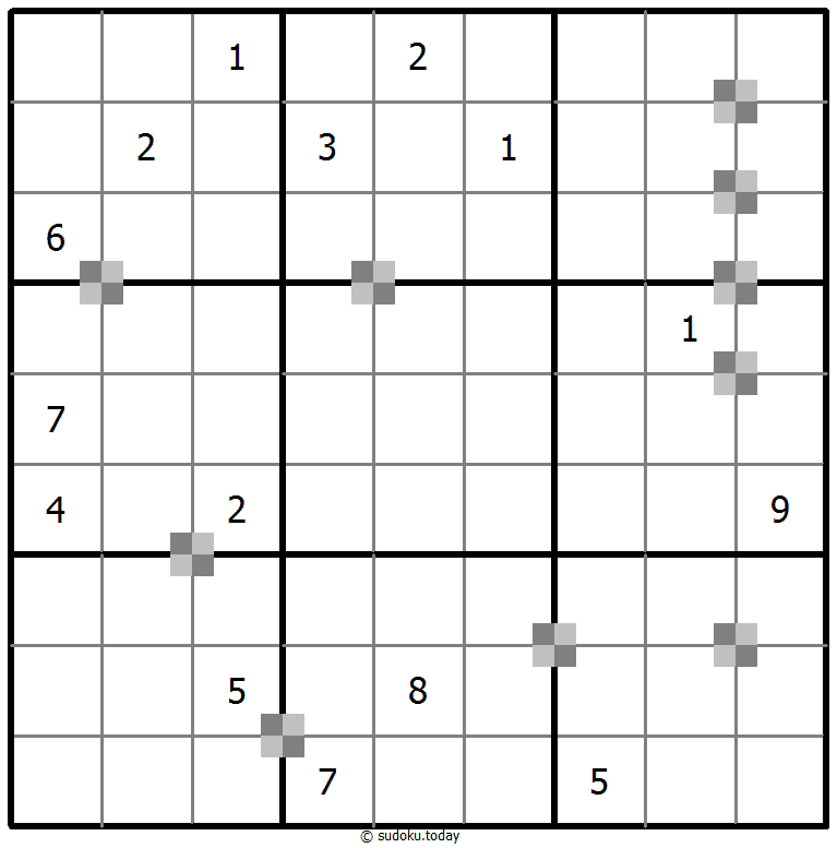 Sudoku pastel bicolor #65330