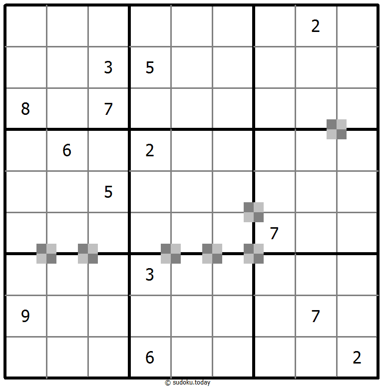 Sudoku pastel bicolor #65331