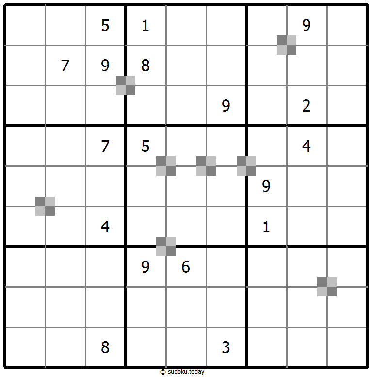 Sudoku pastel bicolor #65332