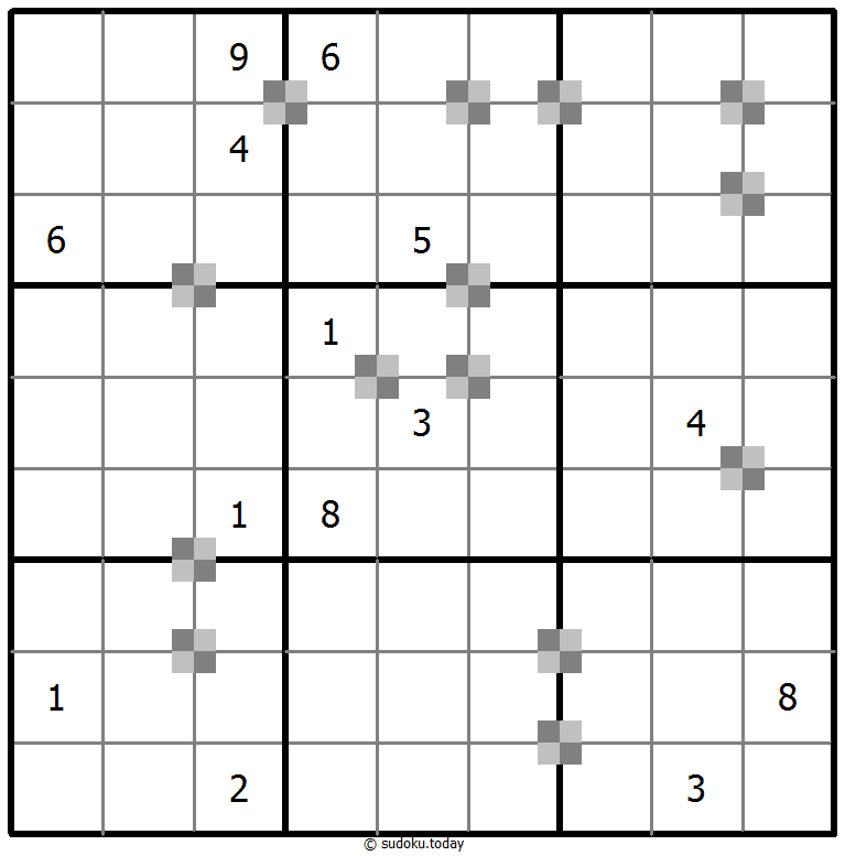 Sudoku pastel bicolor #65333