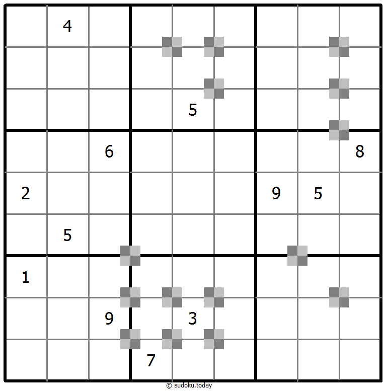 Sudoku pastel bicolor #65335