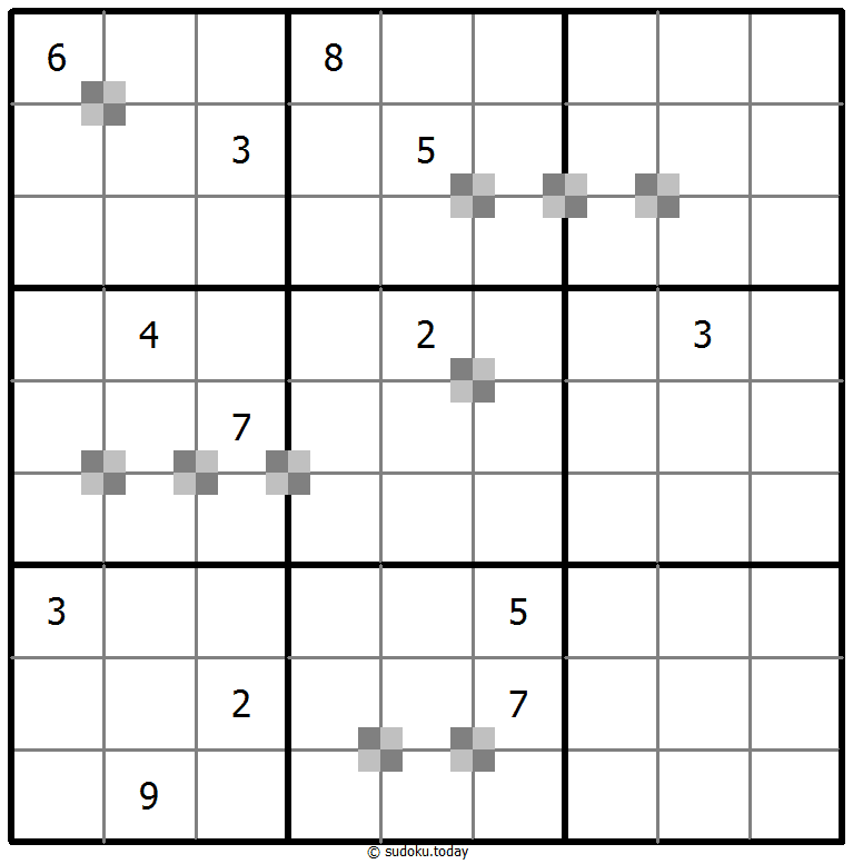 Sudoku pastel bicolor #65336