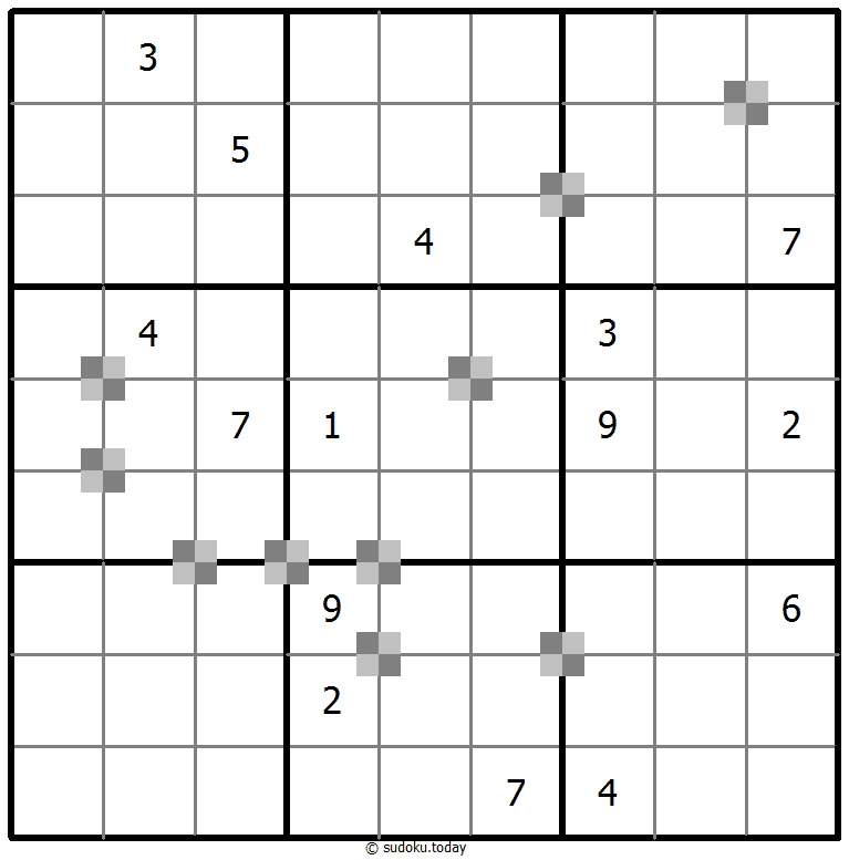 Sudoku pastel bicolor #65337
