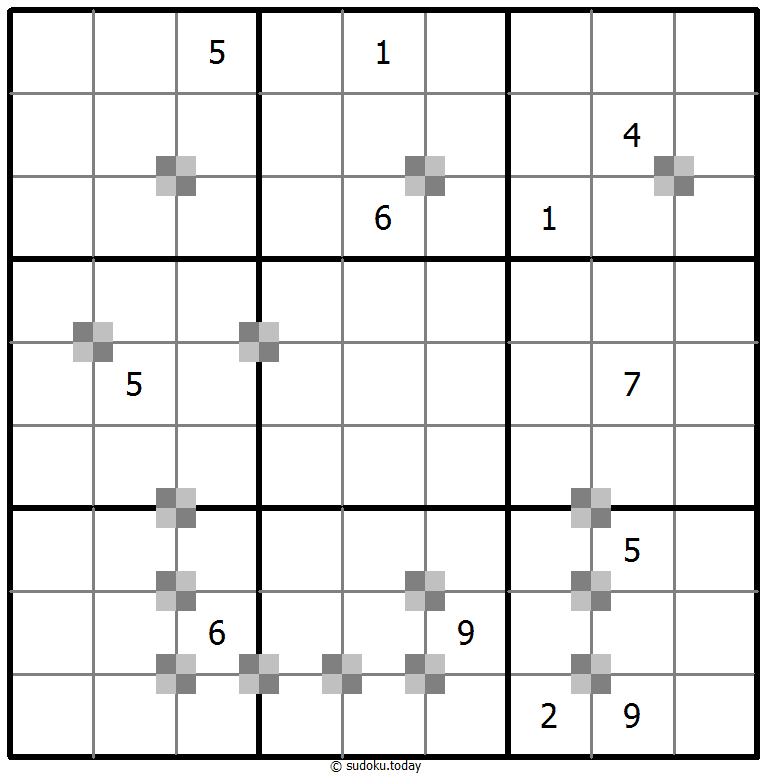 Sudoku pastel bicolor #65338
