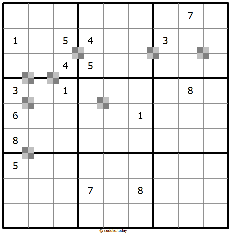 Sudoku pastel bicolor #65339