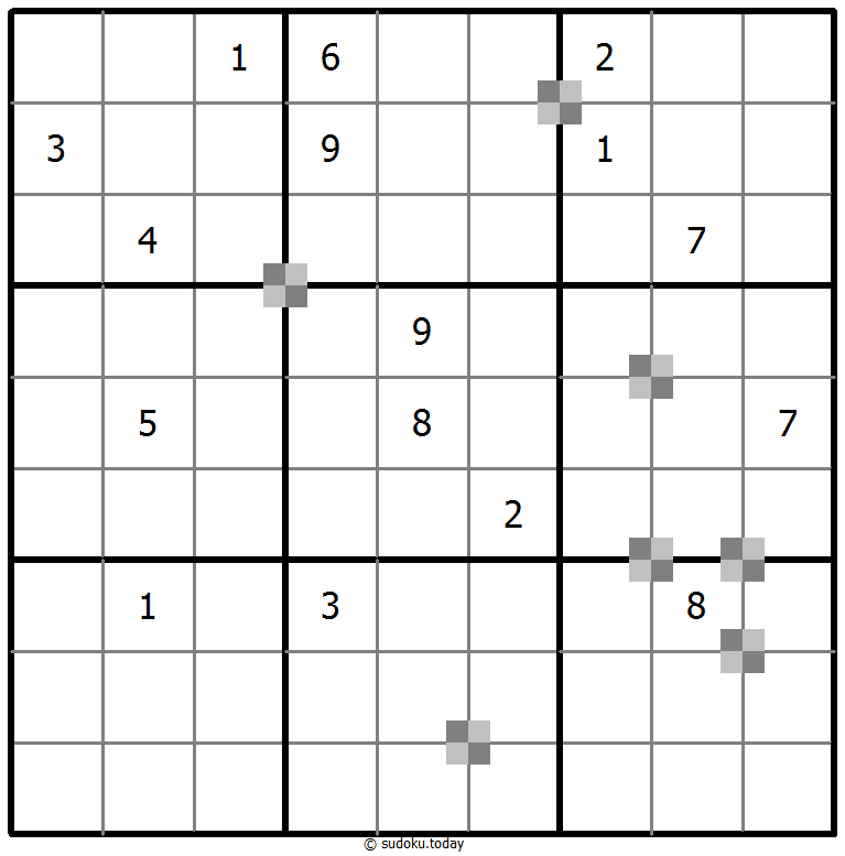 Sudoku pastel bicolor #65340