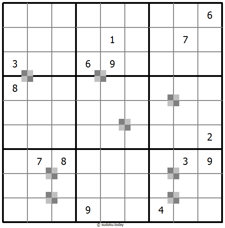 Sudoku pastel bicolor #65343