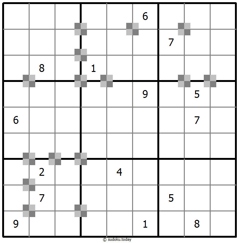 Sudoku pastel bicolor #65346