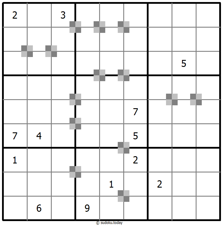 Sudoku pastel bicolor #65347