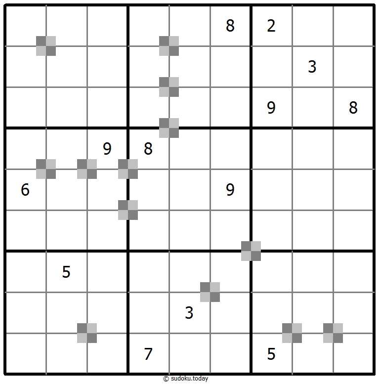 Sudoku pastel bicolor #65352