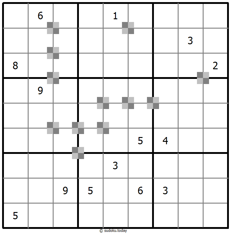 Sudoku pastel bicolor #65353