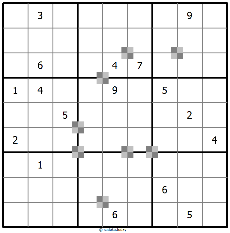 Sudoku pastel bicolor #65354