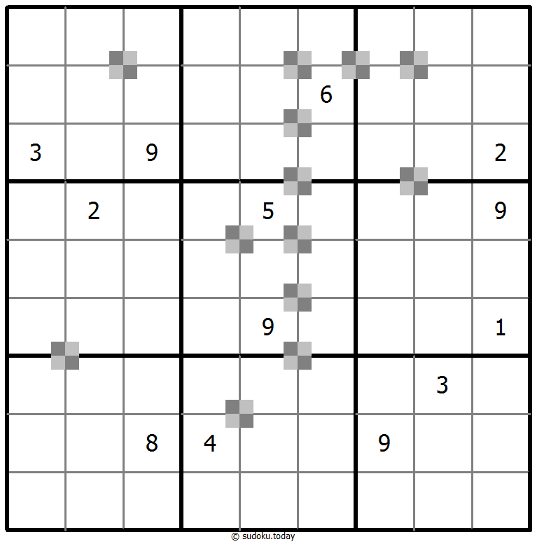Sudoku pastel bicolor #65355