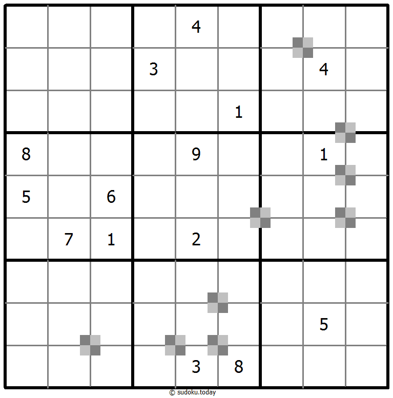 Sudoku pastel bicolor #65356