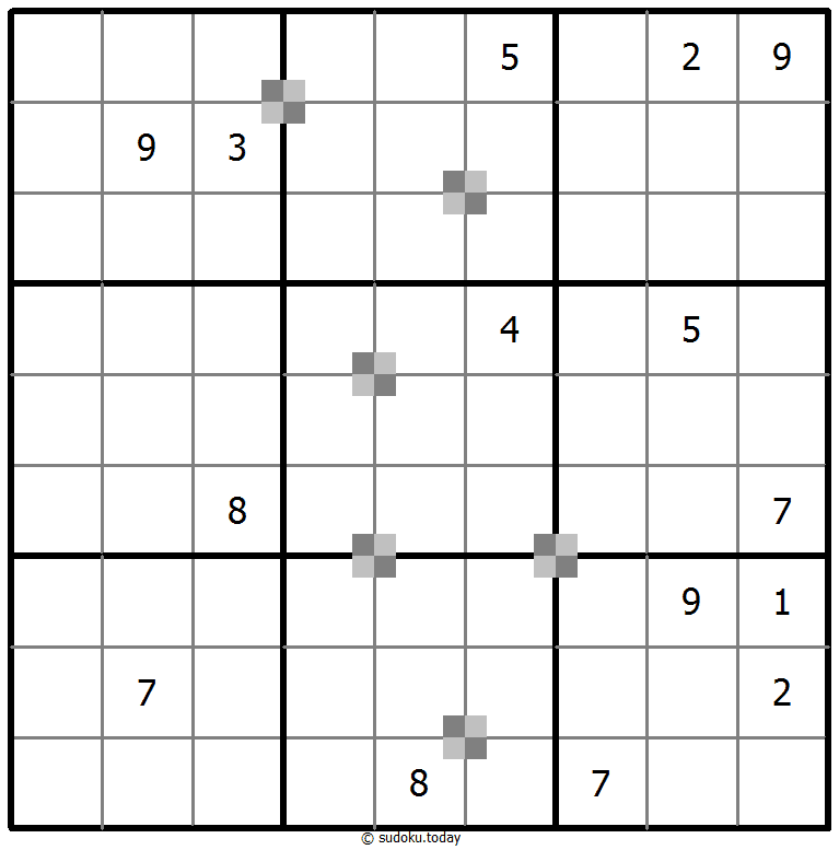 Sudoku pastel bicolor #65357