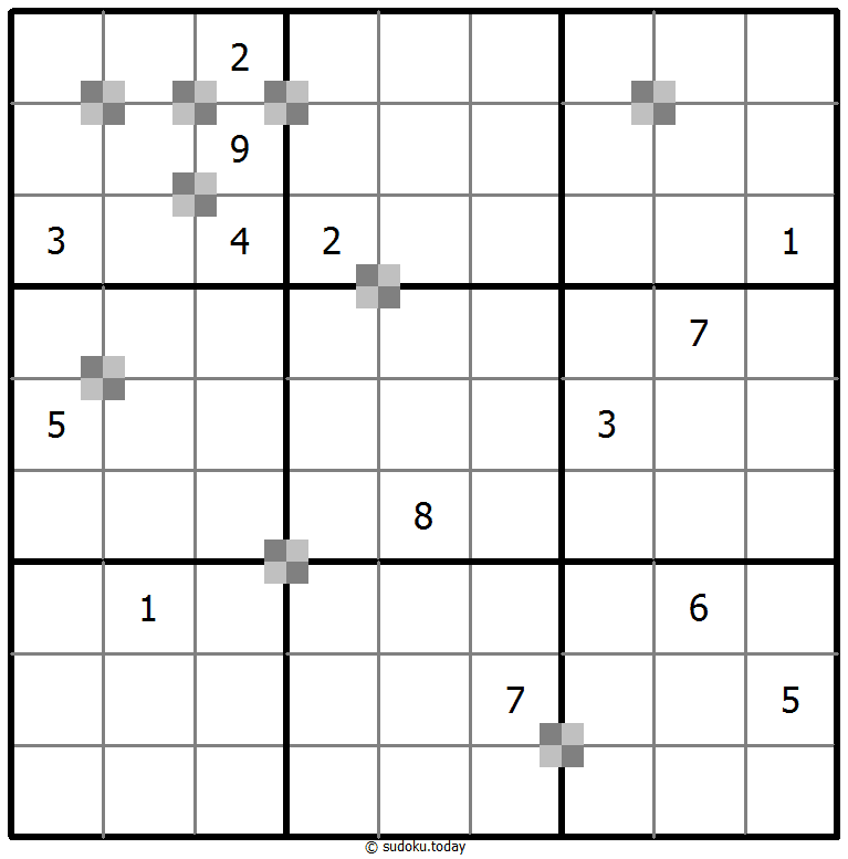 Sudoku pastel bicolor #65360