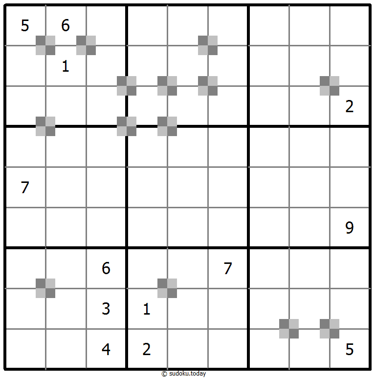Sudoku pastel bicolor #65361